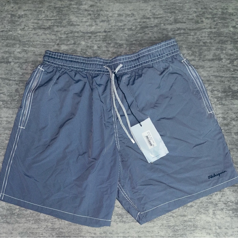 Vilebrequin Blue Striped Swim Shorts